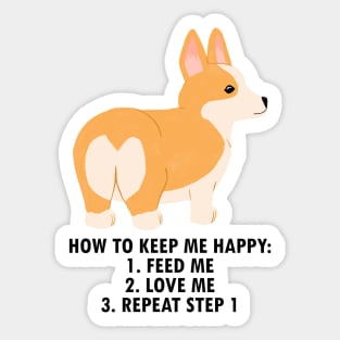 Corgi Guidebook Sticker